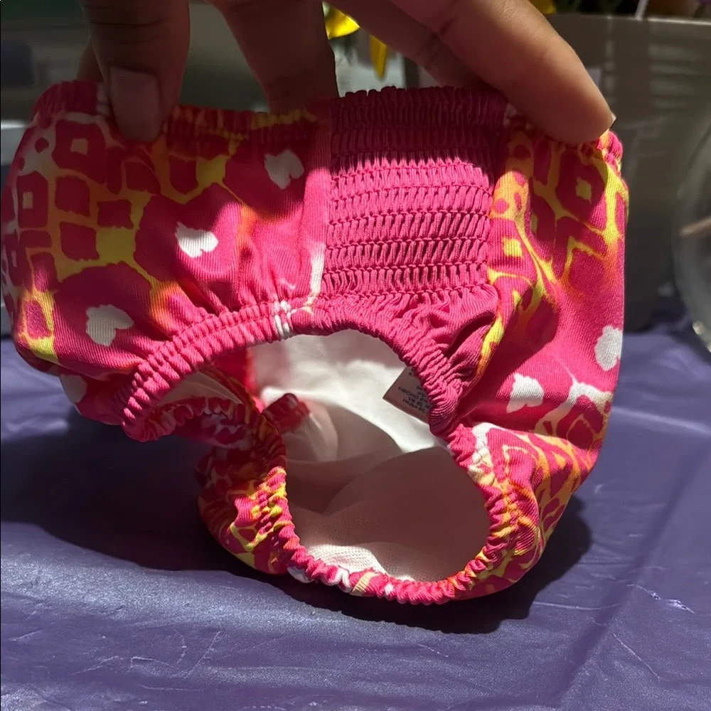 Playful Pink and Yellow Swim bottoms for Summer